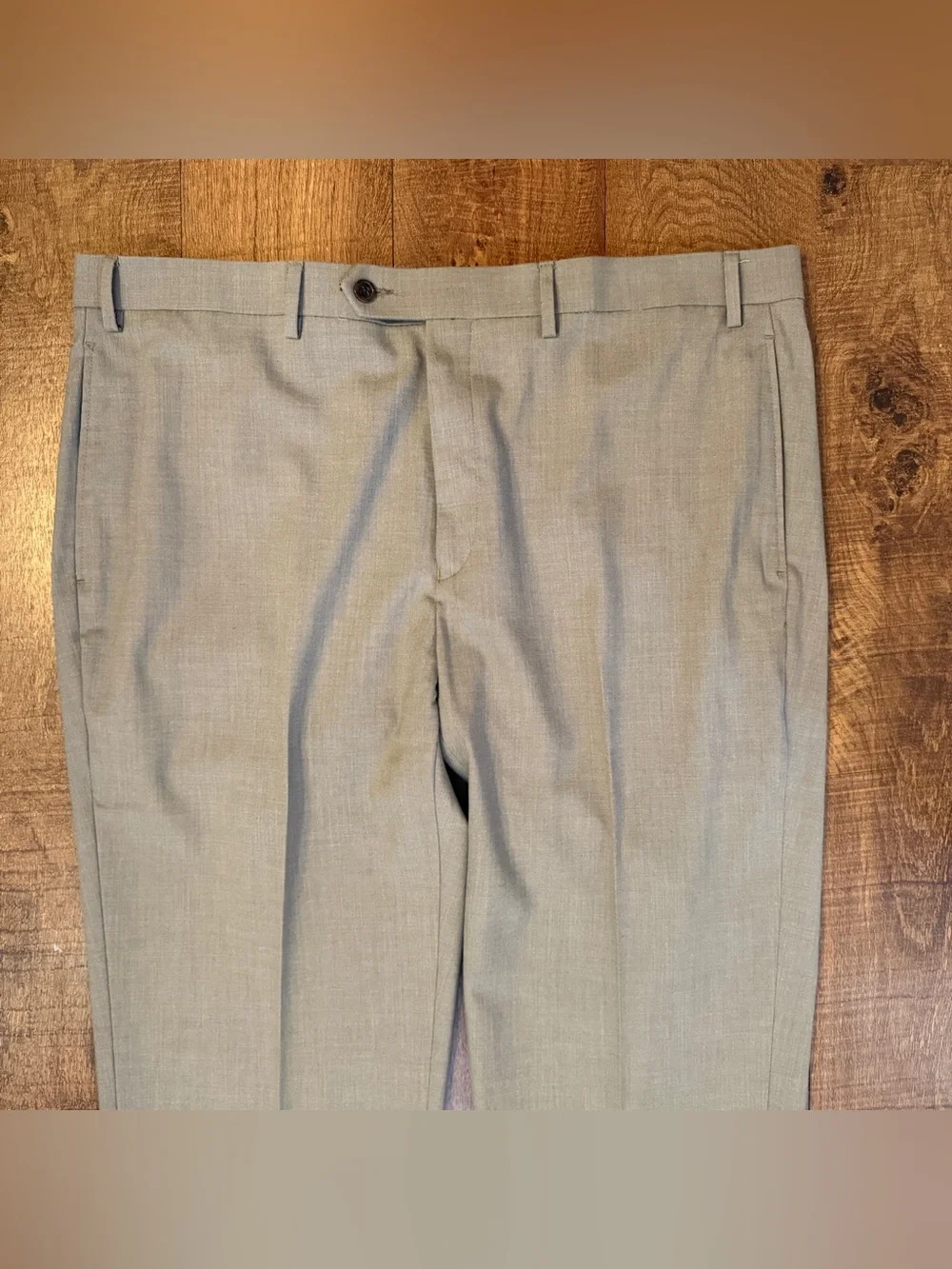 Lauren Ralph Lauren Dress Pants Mens 40x32 Tan Flat Front Stretch Career